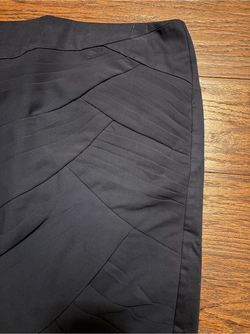Women’s Navy Pencil Skirt with Pleated Panels: Anthropologie